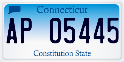 CT license plate AP05445