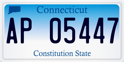 CT license plate AP05447