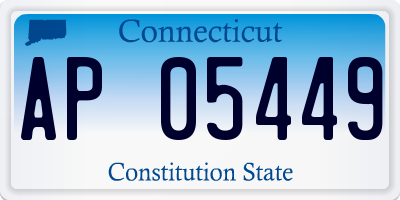 CT license plate AP05449