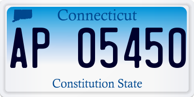 CT license plate AP05450