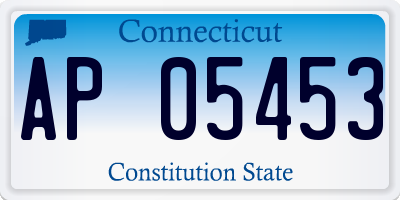 CT license plate AP05453
