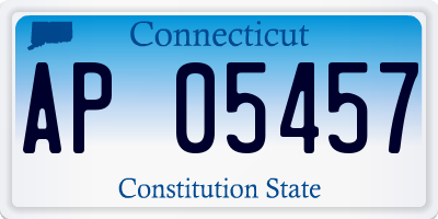 CT license plate AP05457