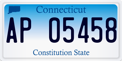 CT license plate AP05458