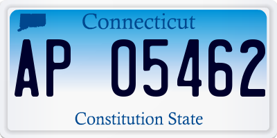 CT license plate AP05462
