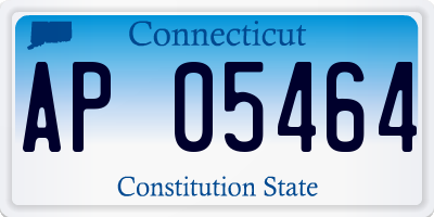 CT license plate AP05464