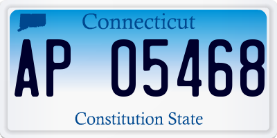 CT license plate AP05468