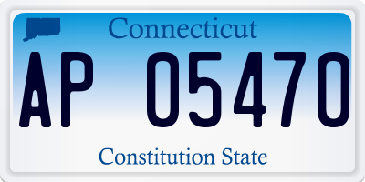 CT license plate AP05470
