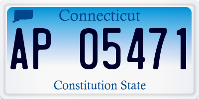 CT license plate AP05471