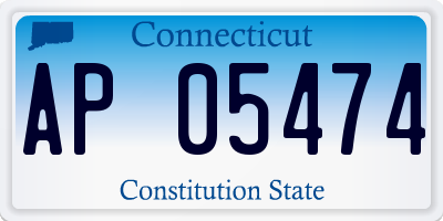 CT license plate AP05474