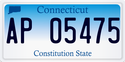 CT license plate AP05475