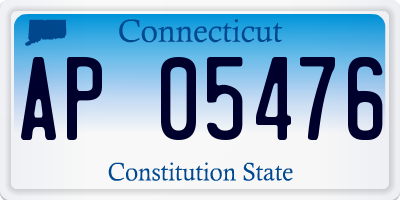 CT license plate AP05476