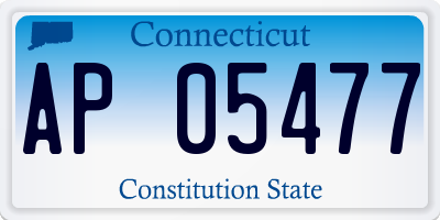 CT license plate AP05477