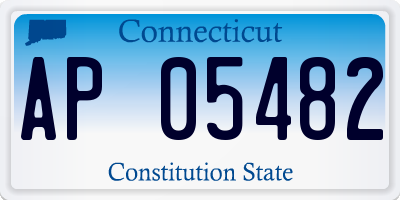 CT license plate AP05482