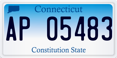 CT license plate AP05483