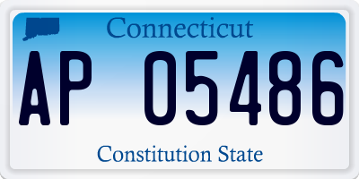 CT license plate AP05486