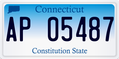 CT license plate AP05487