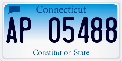 CT license plate AP05488