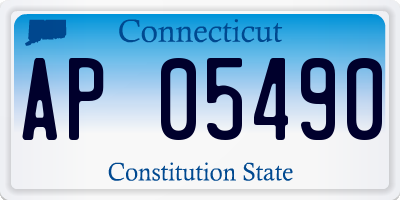 CT license plate AP05490