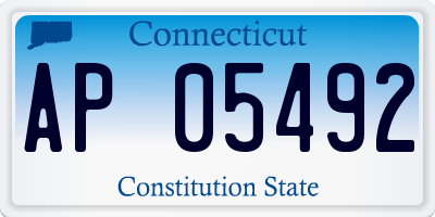 CT license plate AP05492