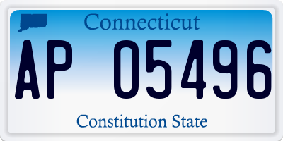 CT license plate AP05496