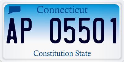 CT license plate AP05501