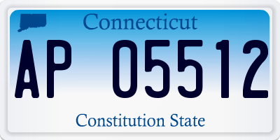 CT license plate AP05512
