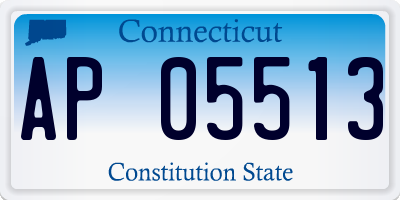 CT license plate AP05513