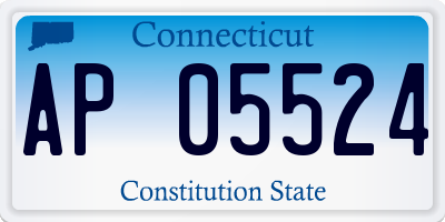 CT license plate AP05524