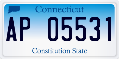 CT license plate AP05531