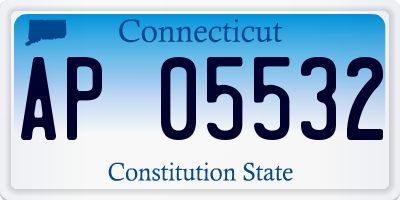 CT license plate AP05532