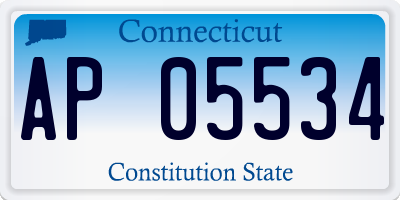 CT license plate AP05534