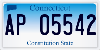 CT license plate AP05542