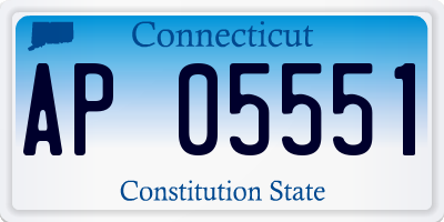 CT license plate AP05551