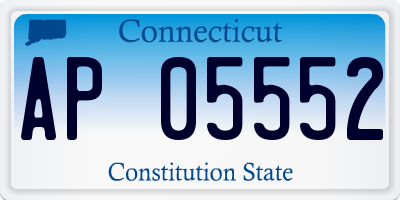 CT license plate AP05552