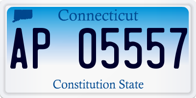 CT license plate AP05557