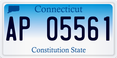 CT license plate AP05561