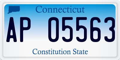 CT license plate AP05563