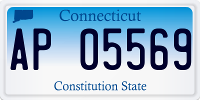 CT license plate AP05569