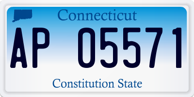 CT license plate AP05571
