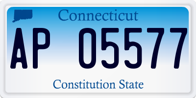 CT license plate AP05577