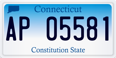 CT license plate AP05581
