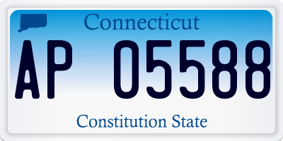 CT license plate AP05588