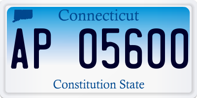 CT license plate AP05600
