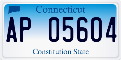 CT license plate AP05604