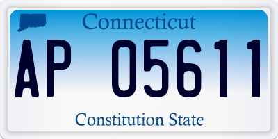 CT license plate AP05611