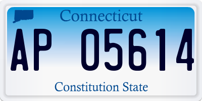 CT license plate AP05614