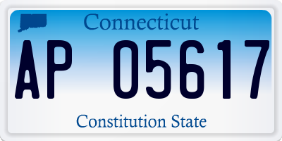 CT license plate AP05617