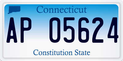 CT license plate AP05624