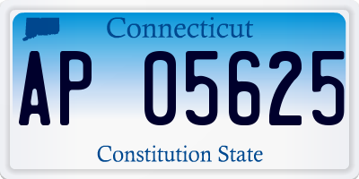 CT license plate AP05625