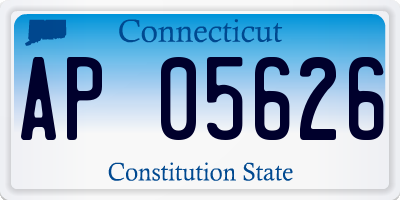 CT license plate AP05626